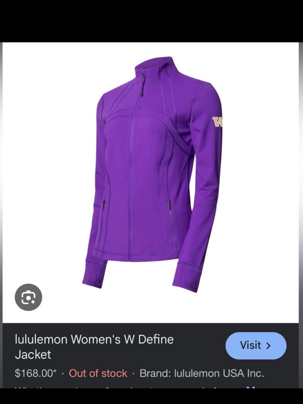 lululemon athletica Purple Full-Zip Jacket